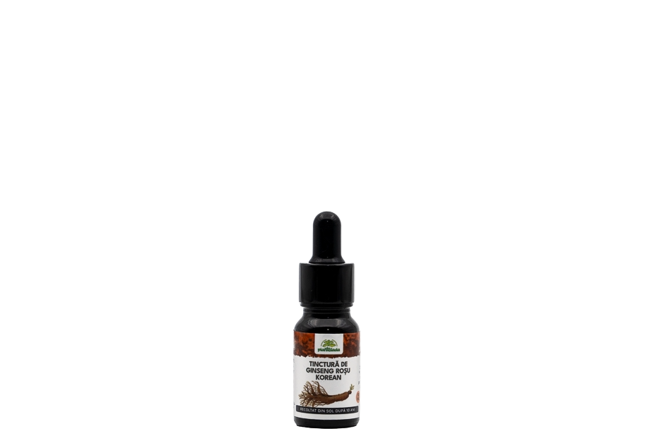 Tinctura de Ginseng rosu Korean salbatic 10 ani, extract natural pentru energie și echilibru, beneficii cognitive și imunitare